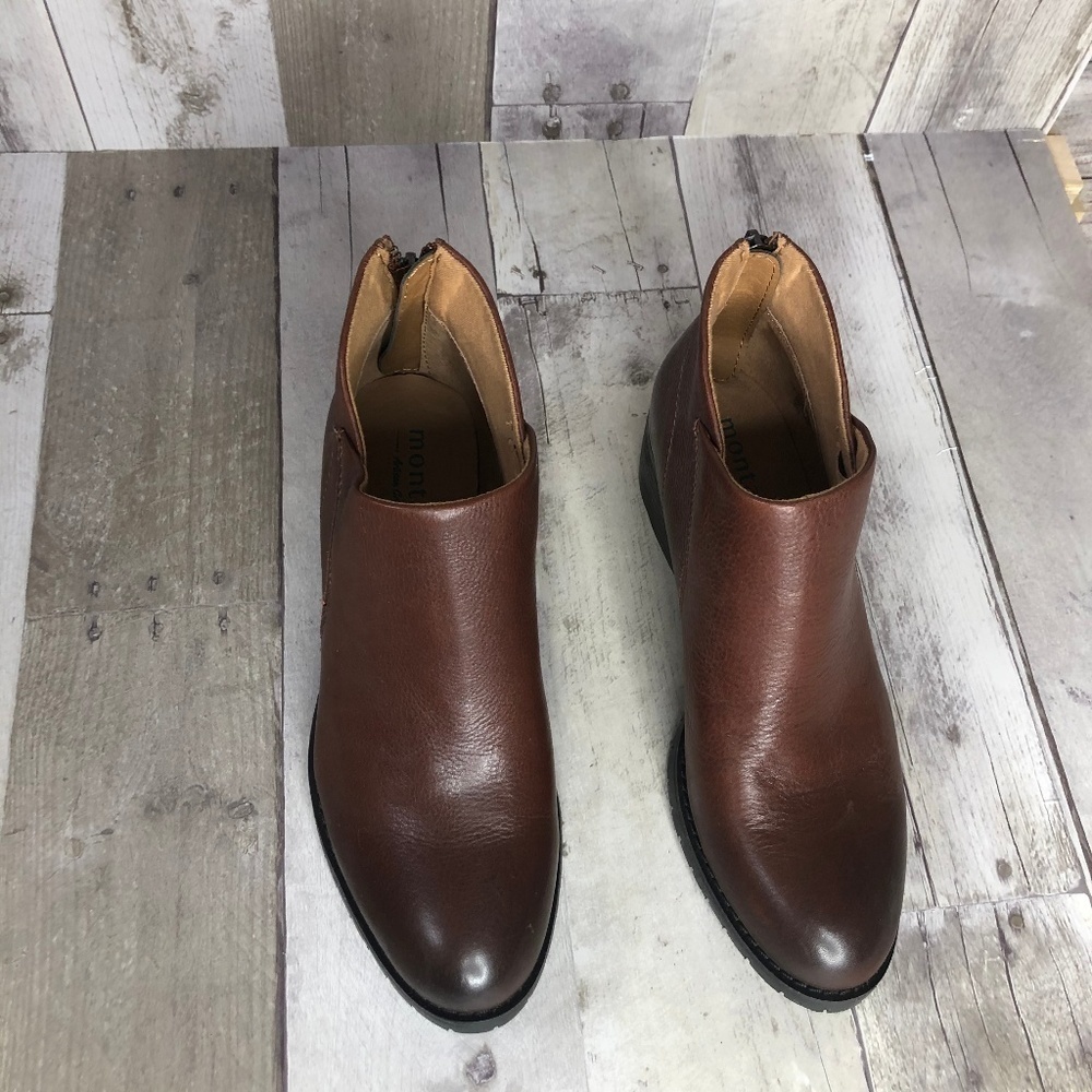 NWOB Montana Madison Leather Booties Size 7.5 - Picture 3 of 8